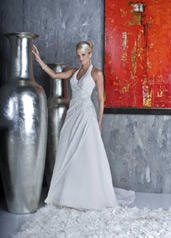 In Store Stock Justin Alexander 8341 size 8 ivory/gold
