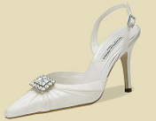 Duchesse Silk, Heel Height: 3 3/8