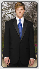 1 Button Black Notch Tuxedo