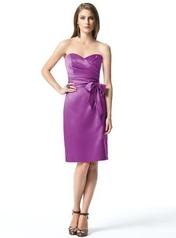 Strapless satin cocktail