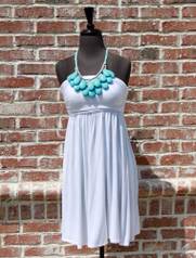 Gathered Bust Short Tube Dress