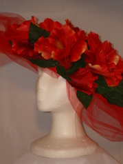 Red Floral Hat
