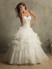 Allure Couture Bridal Swarovski Organza Ball Gown Wedding Dress