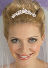 JESSICA MCCLINTOCK BRIDAL HEADPIECE WITH VEIL