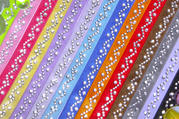 Colored Bra Straps with Crystals