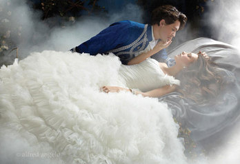 # SLEEPING BEAUTY Aurora's tale is retold with a romantic taffeta gown featuring