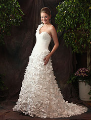 # RAPUNZEL Organza, Satin, Crystal Beading, Sequins, Organza Ribbons & Flowers O