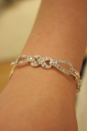 BELAIRE BRIDAL - Rhinestone Infinity Bracelet BC131